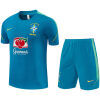 Mens Brazil Short Training Suit Lake Blue 2026