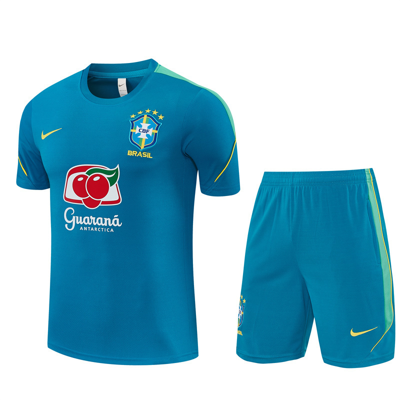 Mens Brazil Short Training Suit Lake Blue 2026 Mens Brazil Short Training Suit Lake Blue 2026