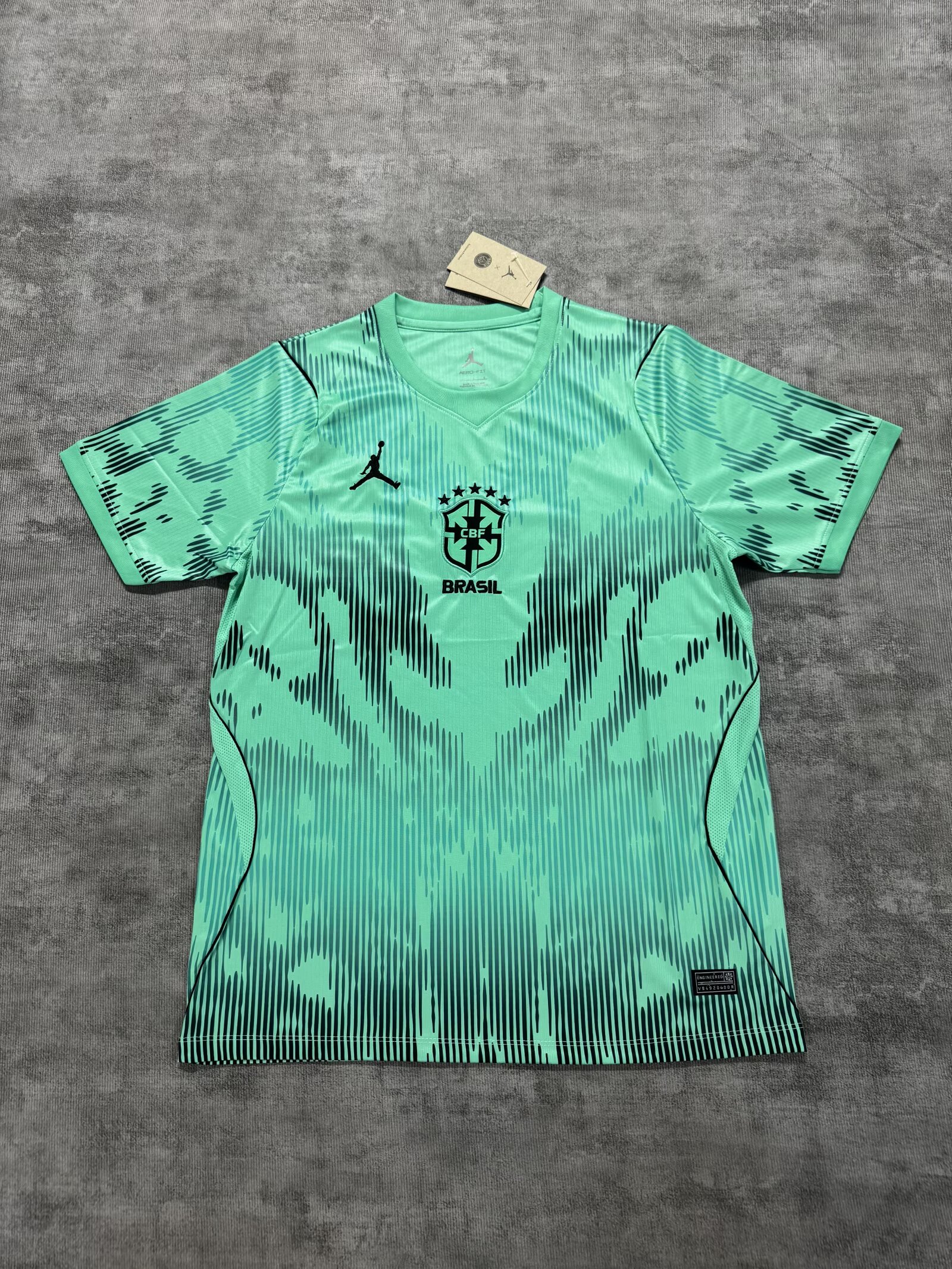 Mens Brazil Goalkeeper Green Jersey FIFA World Cup 2026 Mens Brazil Goalkeeper Green Jersey FIFA World Cup 2026