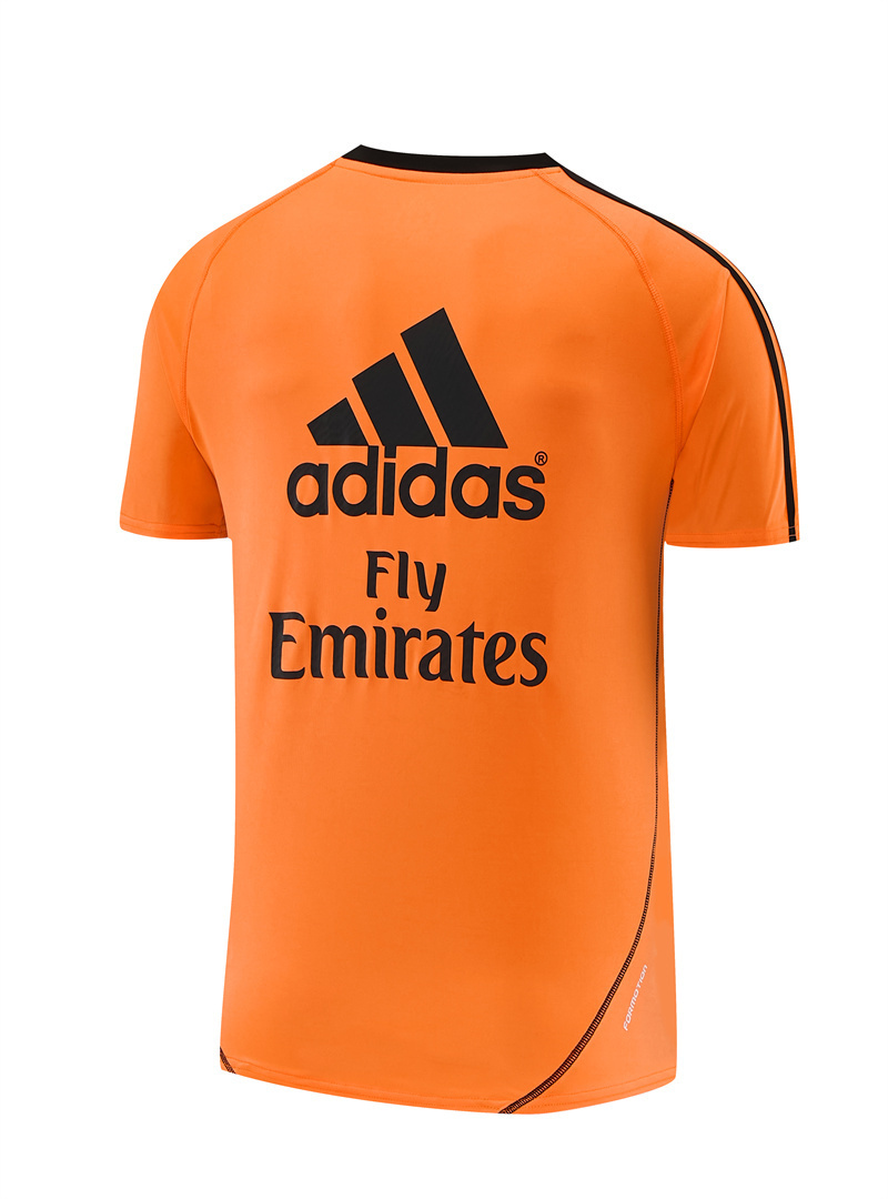 Mens Real Madrid Retro Short Training Orange Jersey 2013/14 Mens Real Madrid Retro Short Training Orange Jersey 2013/14
