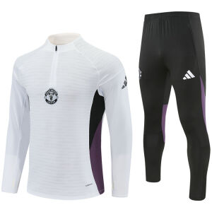 Mens Manchester United Training Suit White 2025/26