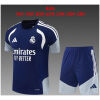 Kids Real Madrid Short Training Suit Royal 2026/27