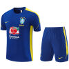 Mens Brazil Short Training Suit Blue 2026