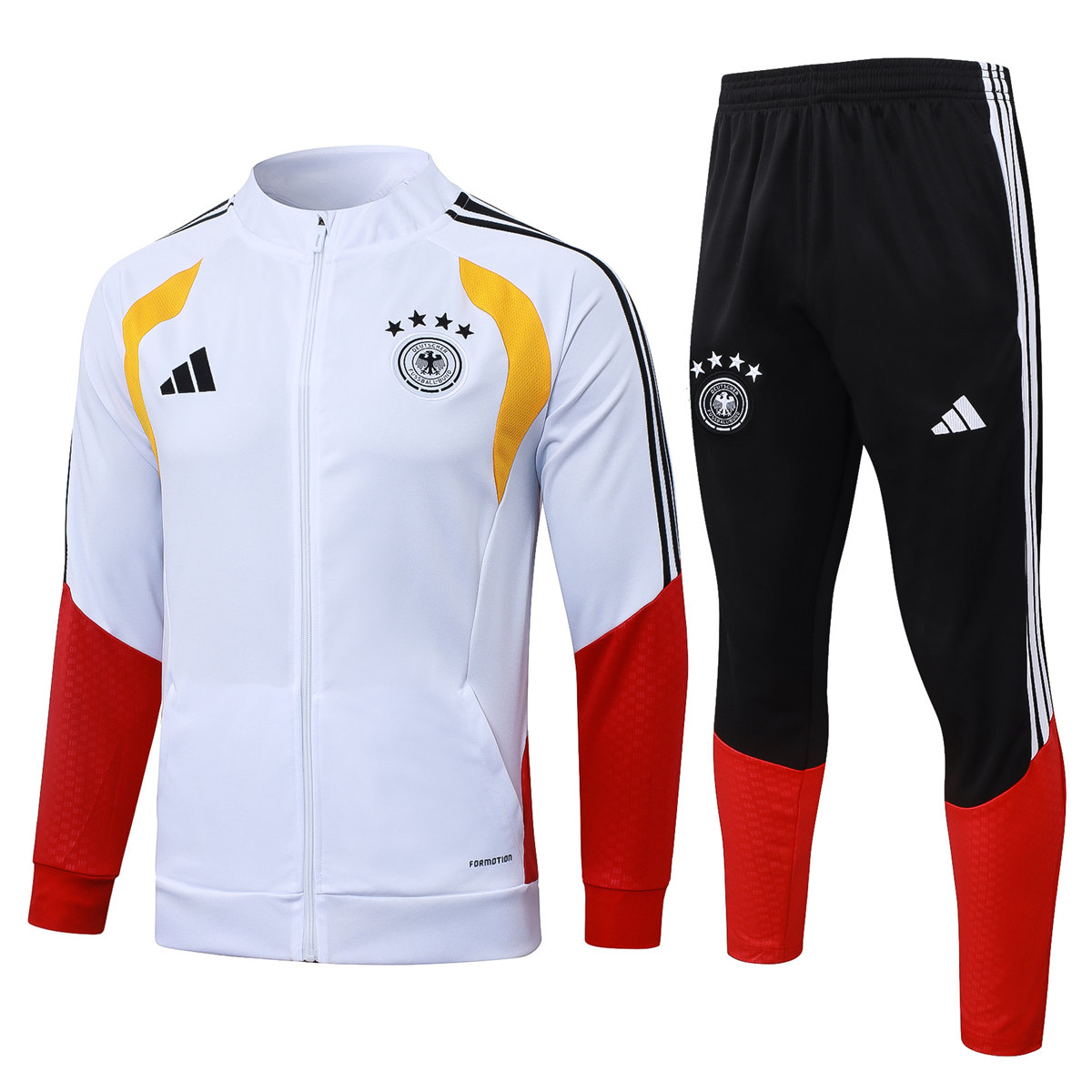 Mens Germany Jacket + Pants Training Suit White 2026 Mens Germany Jacket + Pants Training Suit White 2026