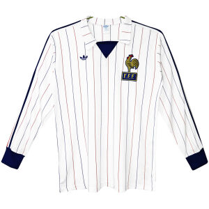 Mens France Retro Away Jersey Long Sleeve 1980/82