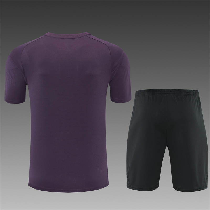 Kids Real Madrid Short Training Suit Purple 2025/26 Kids Real Madrid Short Training Suit Purple 2025/26