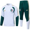 Mens Italy Jacket + Pants Training Suit White 2026