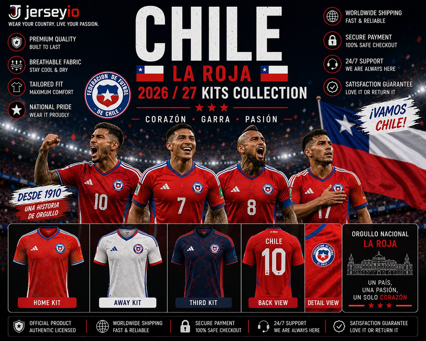 jerseyio Chile