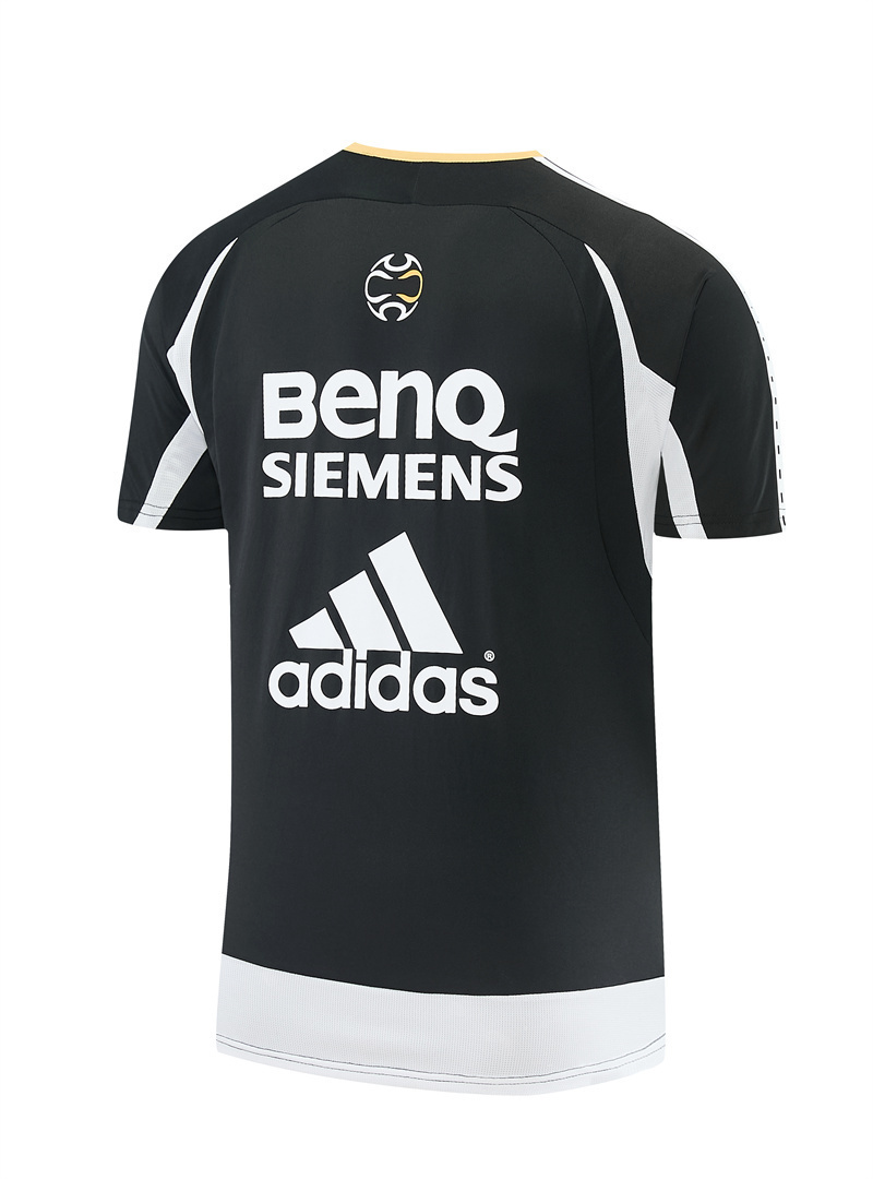 Mens Real Madrid Retro Short Training Black Jersey 2006/07 Mens Real Madrid Retro Short Training Black Jersey 2006/07