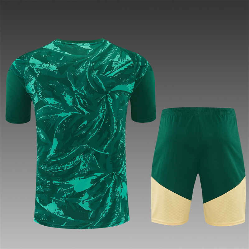 Kids Real Madrid Short Training Suit Green Camouflage 2026/27 Kids Real Madrid Short Training Suit Green Camouflage 2026/27
