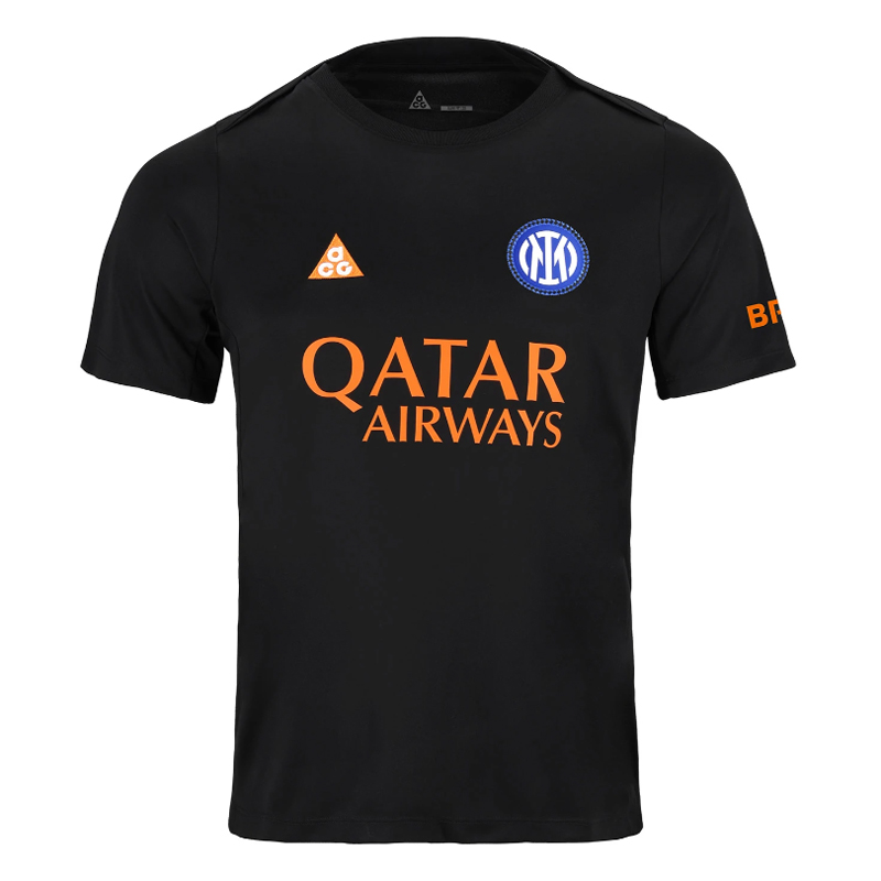 Mens Inter Milan Short Training Jersey Black 2026/27 Mens Inter Milan Short Training Jersey Black 2026/27
