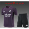 Kids Real Madrid Short Training Suit Purple 2025/26