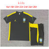 Kids Brazil Short Training Suit Jordan Black – Yellow 2026
