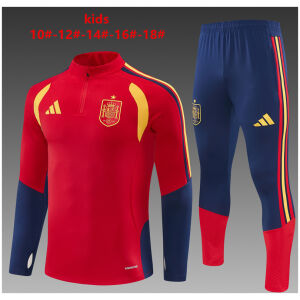 Kids Spain Training Suit Red 2026