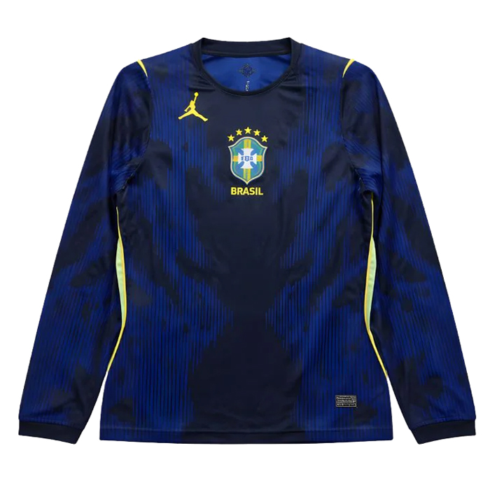 Mens Brazil Away Jersey Long Sleeve FIFA World Cup 2026 Mens Brazil Away Jersey Long Sleeve FIFA World Cup 2026