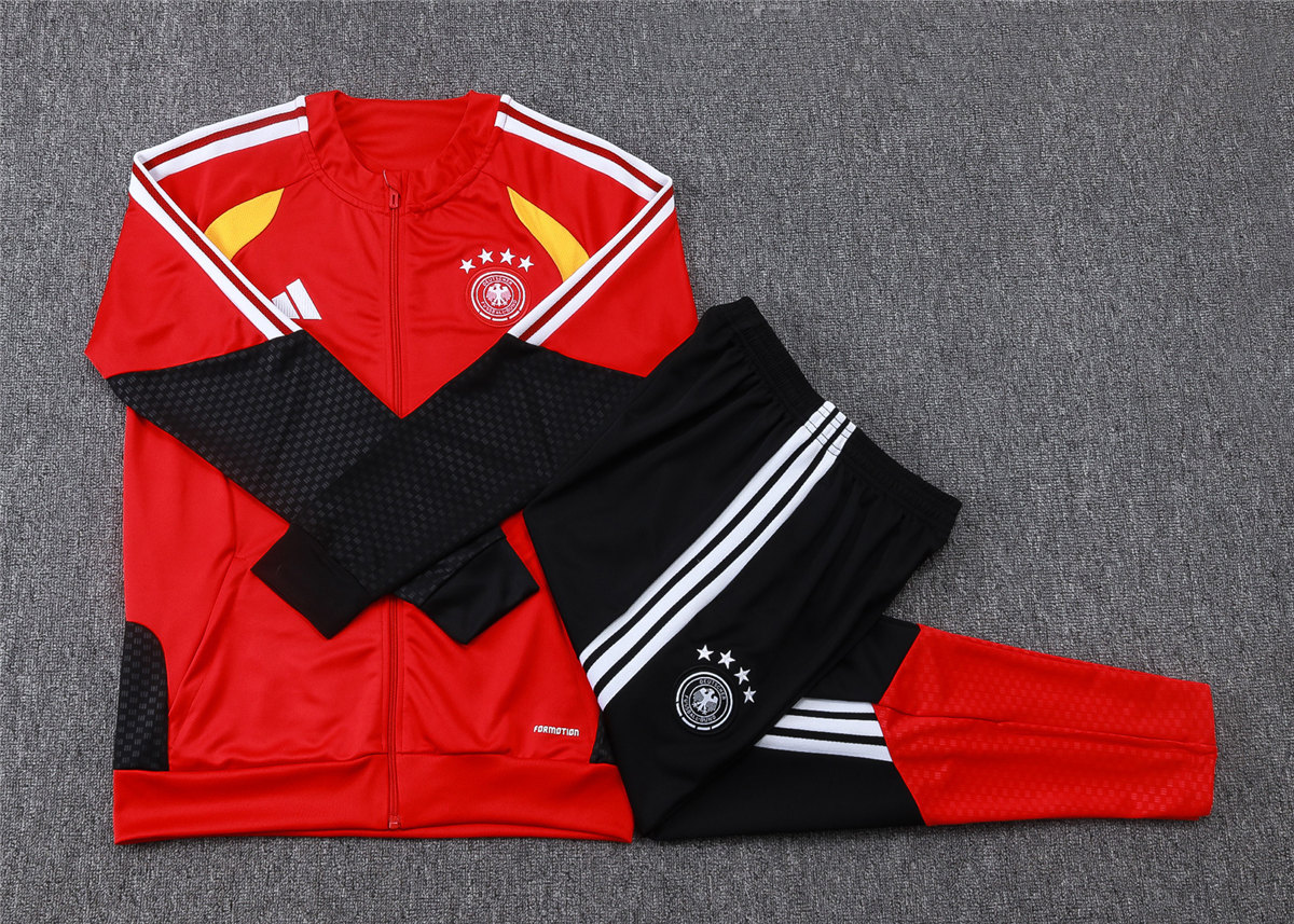Kids Germany Jacket + Pants Training Suit Red 2026 Kids Germany Jacket + Pants Training Suit Red 2026