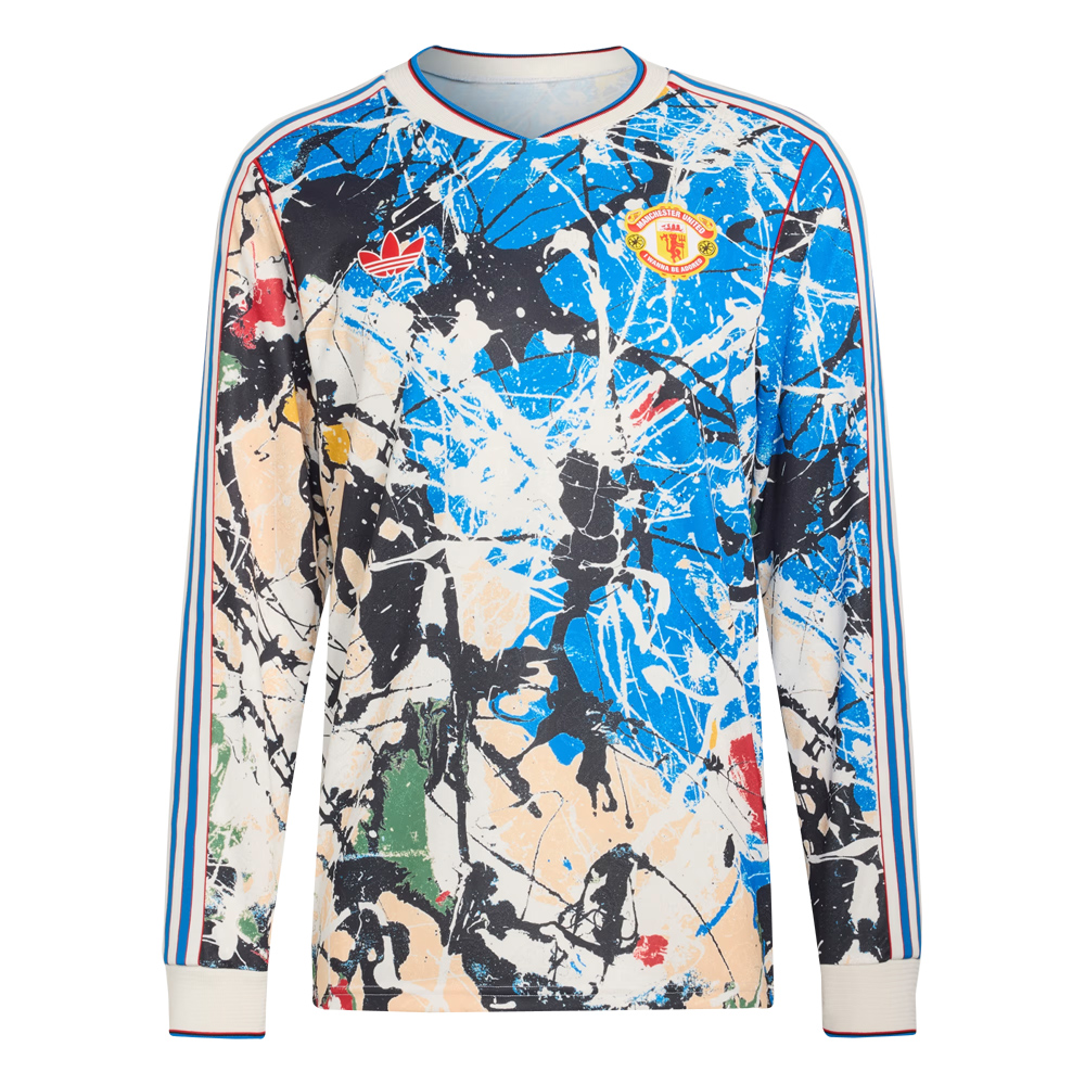 Mens Manchester United Stone Roses Jersey Long Sleeve 2025/26 Mens Manchester United Stone Roses Jersey Long Sleeve 2025/26