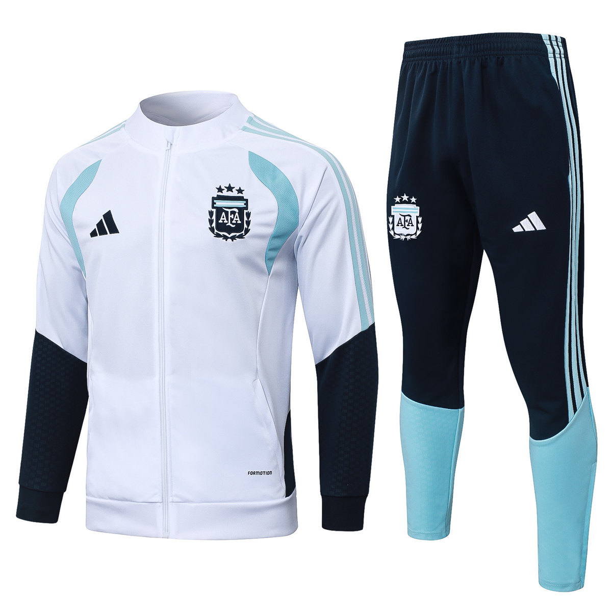 Mens Argentina Jacket + Pants Training Suit White 2026 Mens Argentina Jacket + Pants Training Suit White 2026