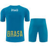 Mens Brazil Short Training Suit Lake Blue 2026 Mens Brazil Short Training Suit Lake Blue 2026
