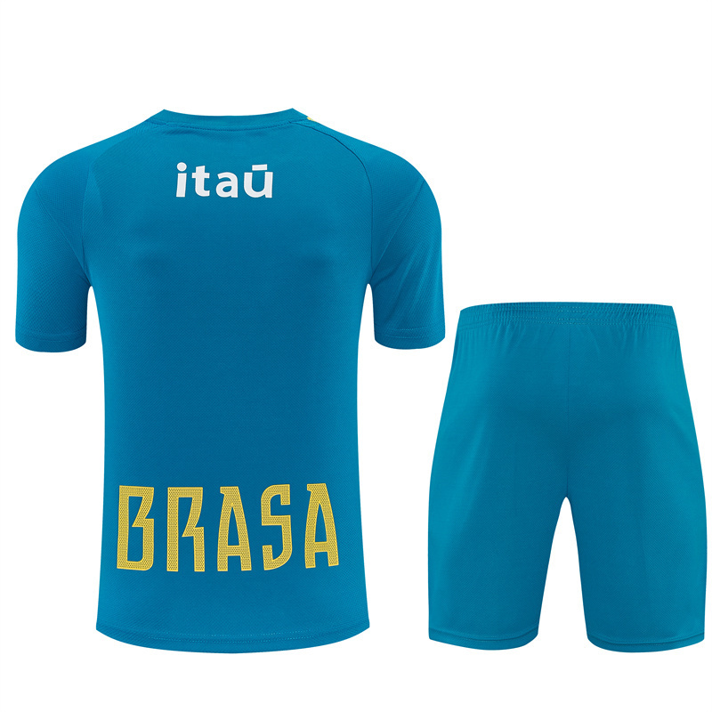 Mens Brazil Short Training Suit Lake Blue 2026 Mens Brazil Short Training Suit Lake Blue 2026