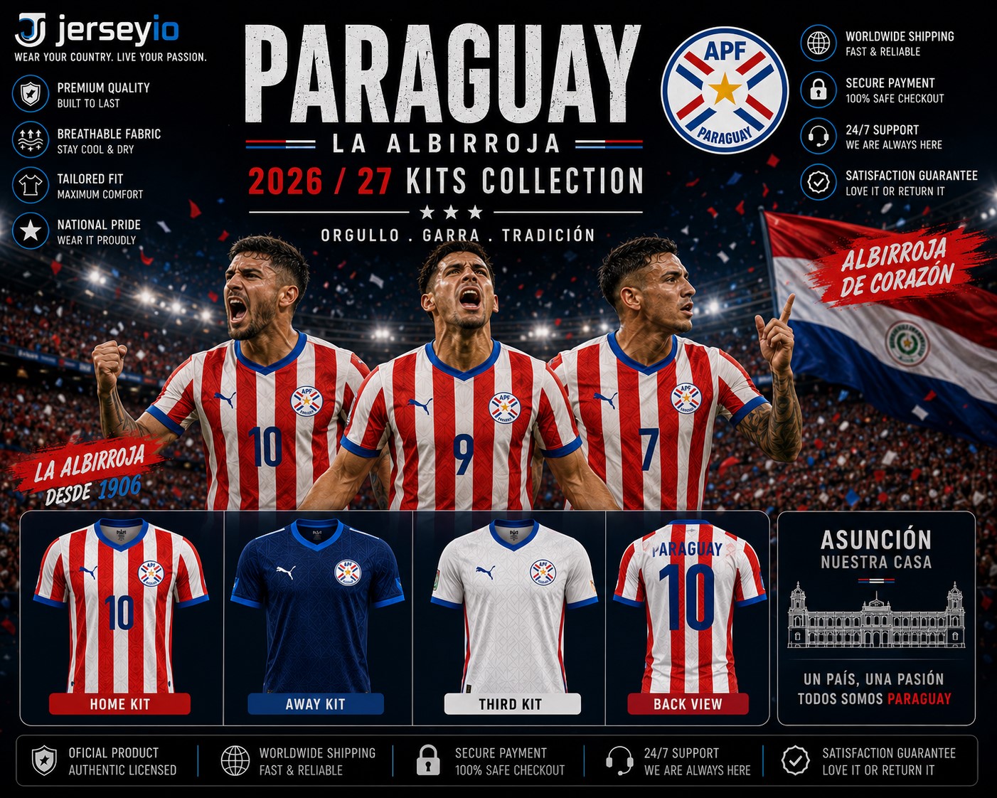 jerseyio Paraguay