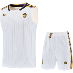 Mens Manchester United Singlet Suit White 2025/26 Mens Manchester United Singlet Suit White 2025/26