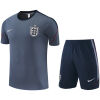 Mens England Short Training Suit Grey 2026