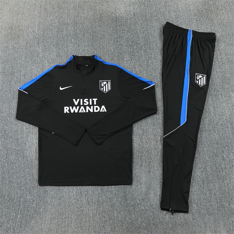 Kids Atletico Madrid Training Suit Black 2026/27 Kids Atletico Madrid Training Suit Black 2026/27