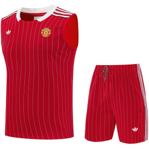 Mens Manchester United Singlet Suit Red 2025/26 Mens Manchester United Singlet Suit Red 2025/26