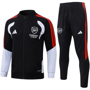 Mens Arsenal Jacket + Pants Training Suit Black 2026/27 Mens Arsenal Jacket + Pants Training Suit Black 2026/27