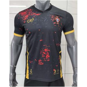 Mens CR7 Portugal Black Jersey 2026