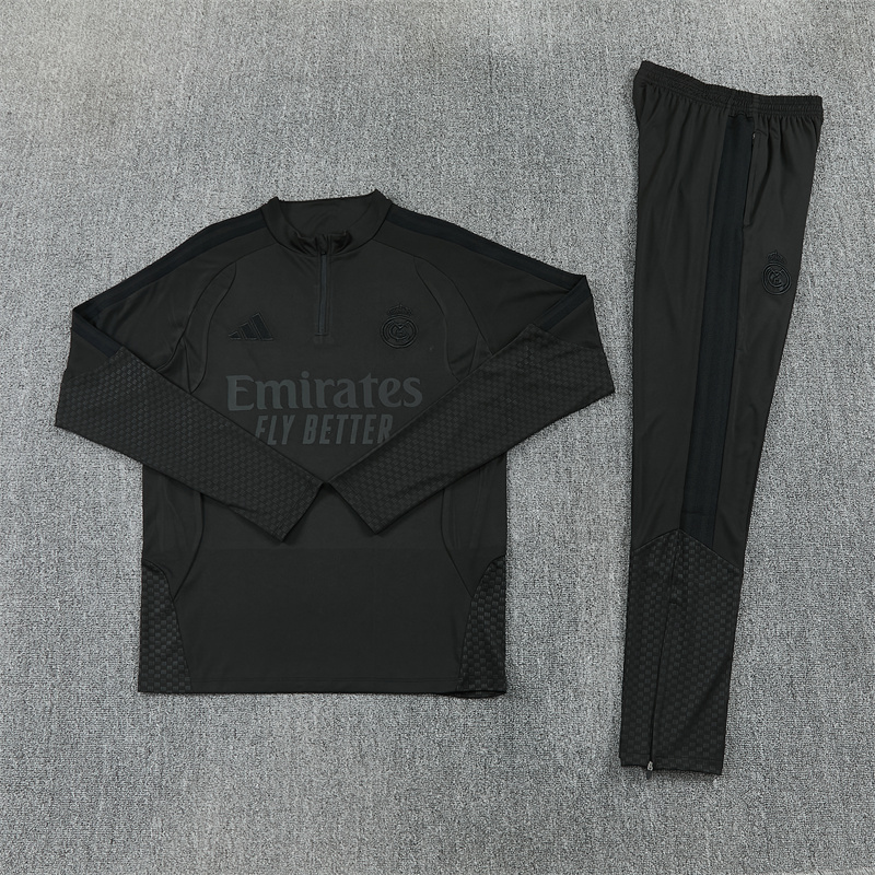 Kids Real Madrid Training Suit Black 2026/27 Kids Real Madrid Training Suit Black 2026/27