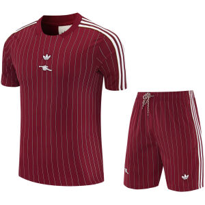 Mens Arsenal Short Training Suit Burgundy 2025/26 Mens Arsenal Short Training Suit Burgundy 2025/26