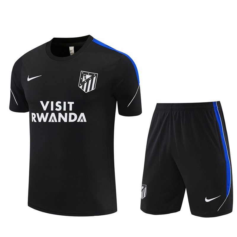 Mens Atletico Madrid Short Training Suit Black 2026/27 Mens Atletico Madrid Short Training Suit Black 2026/27
