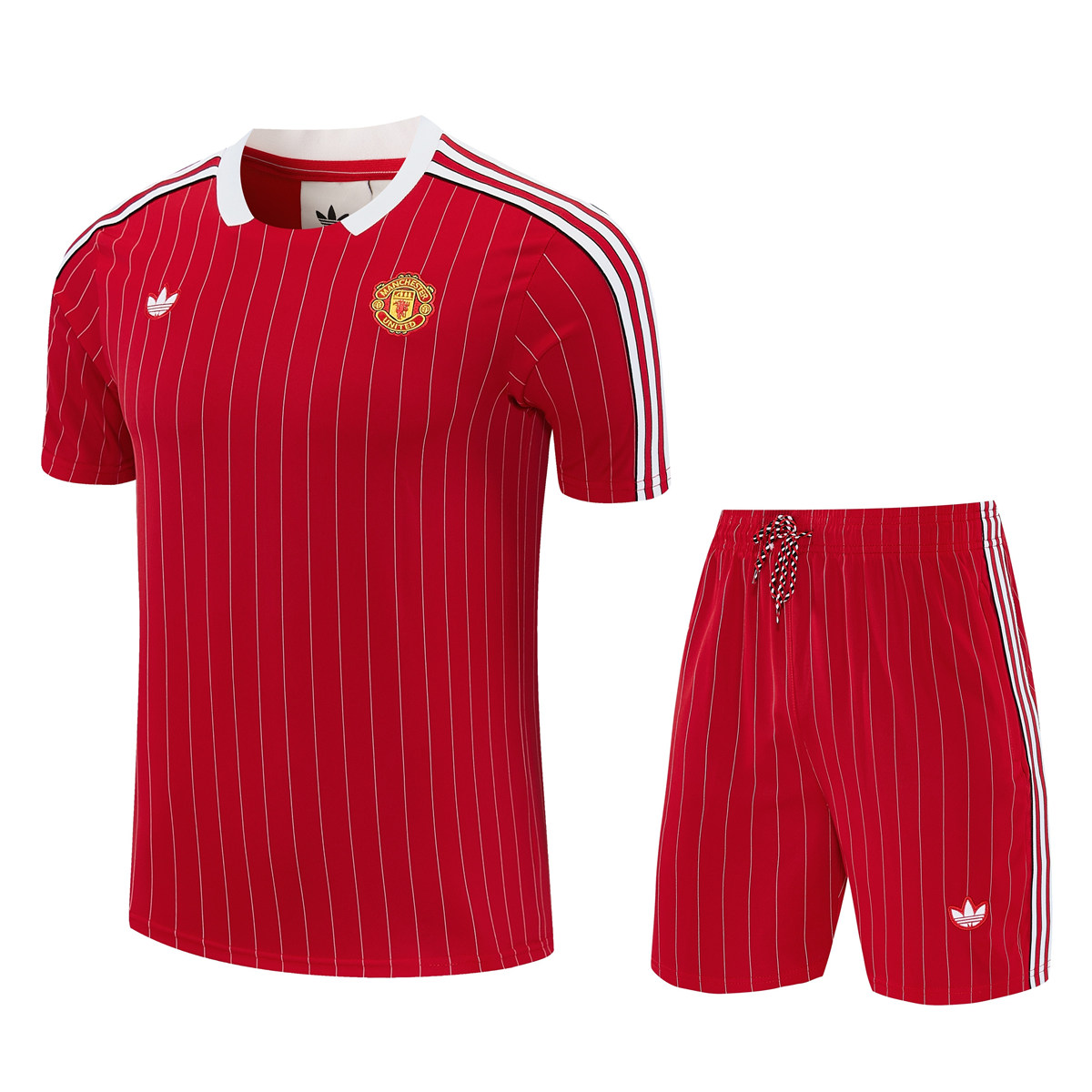 Mens Manchester United Short Training Suit Red 2025/26 Mens Manchester United Short Training Suit Red 2025/26