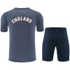 Mens England Short Training Suit Grey 2026