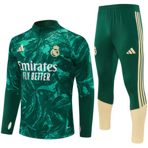 Mens Real Madrid Training Suit Green 2026/27 Mens Real Madrid Training Suit Green 2026/27