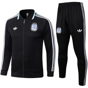 Mens Argentina Jacket + Pants Training Suit Black 2026-jerseyio