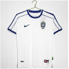 Mens Brazil Retro White Jersey 1998