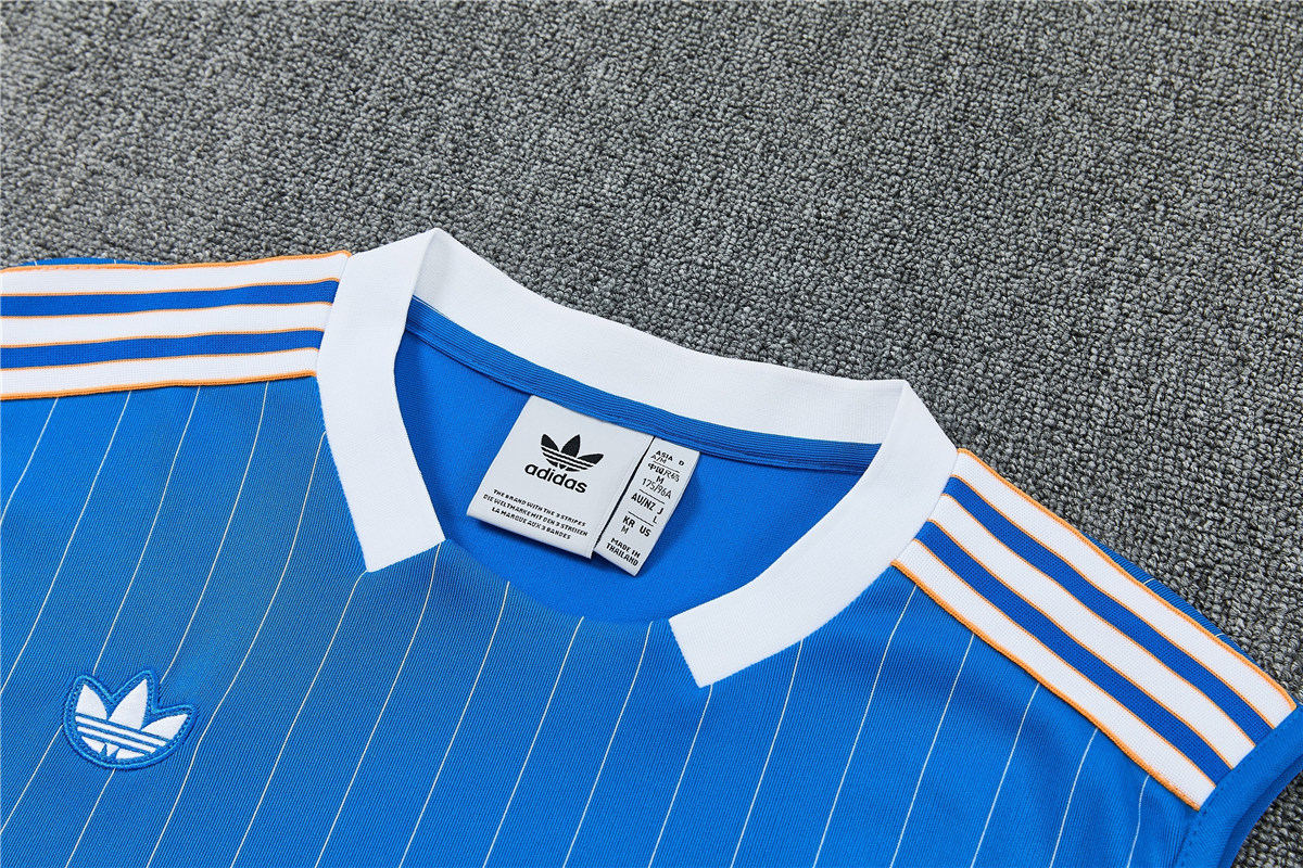 Mens Real Madrid Singlet Suit Blue 2025/26 Mens Real Madrid Singlet Suit Blue 2025/26
