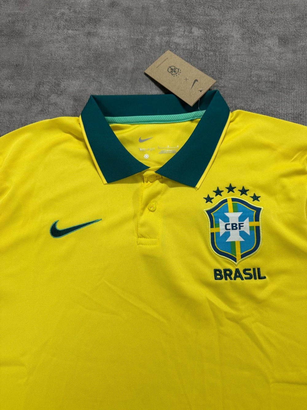 Mens Brazil Polo Shirt Yellow FIFA World Cup 2026 Mens Brazil Polo Shirt Yellow FIFA World Cup 2026