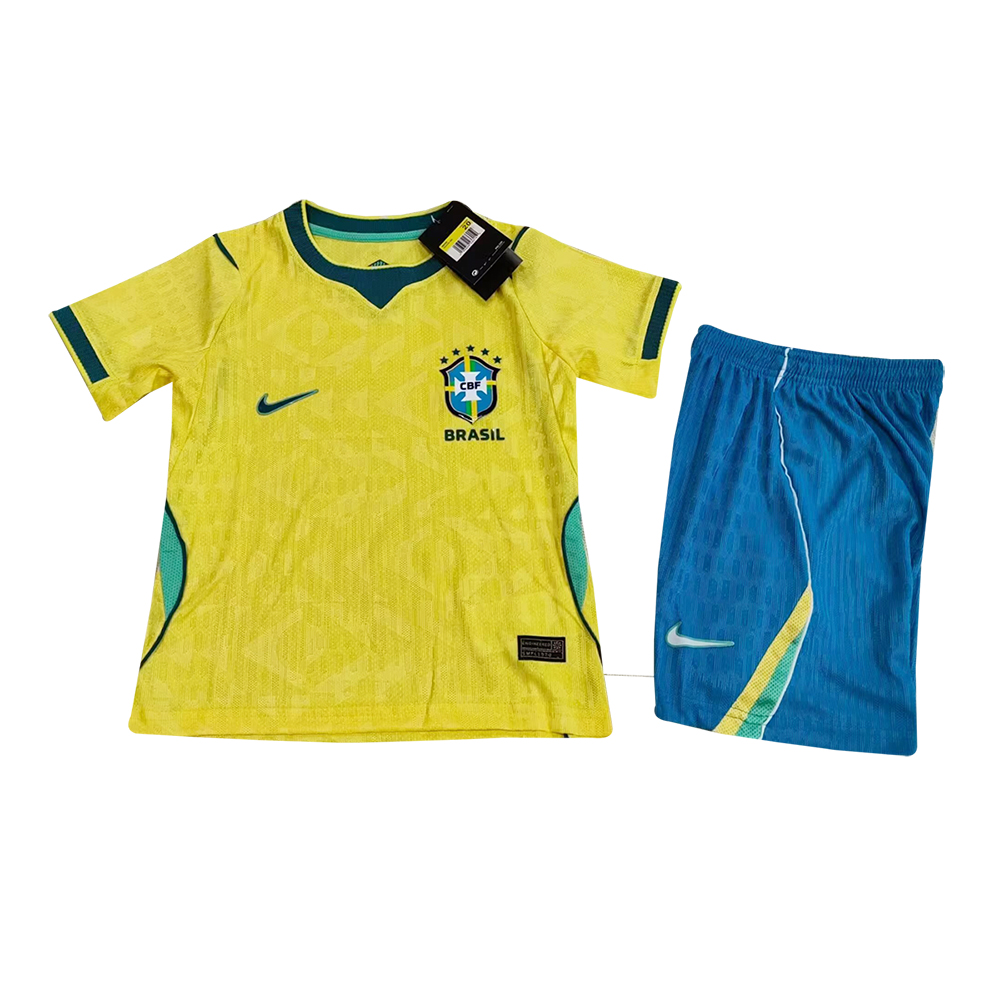 Kids Brazil Home Match Jersey FIFA World Cup 2026 Kids Brazil Home Match Jersey FIFA World Cup 2026
