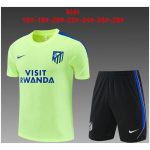 Kids Atletico Madrid Short Training Suit Light Green 2026/27