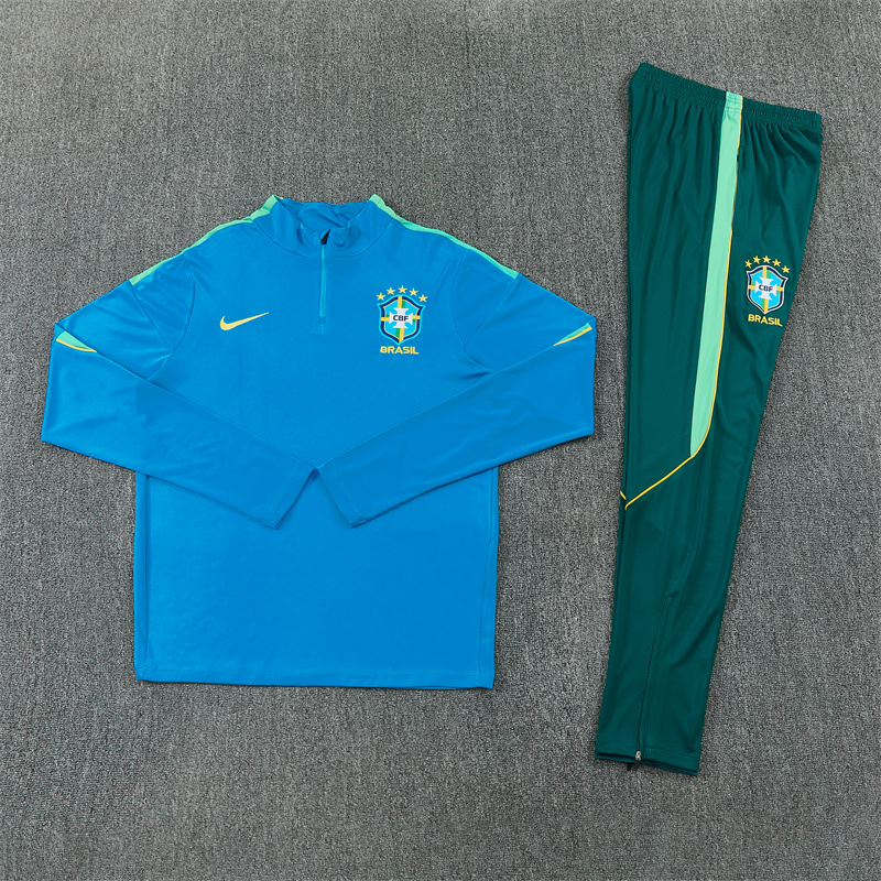 Kids Brazil Training Suit Sky Blue 2026 Kids Brazil Training Suit Sky Blue 2026