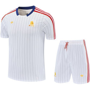 Mens Roma Short Training Suit White 2025/26