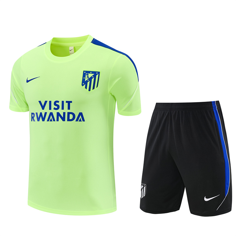 Mens Atletico Madrid Short Training Suit Light Green 2026/27 Mens Atletico Madrid Short Training Suit Light Green 2026/27