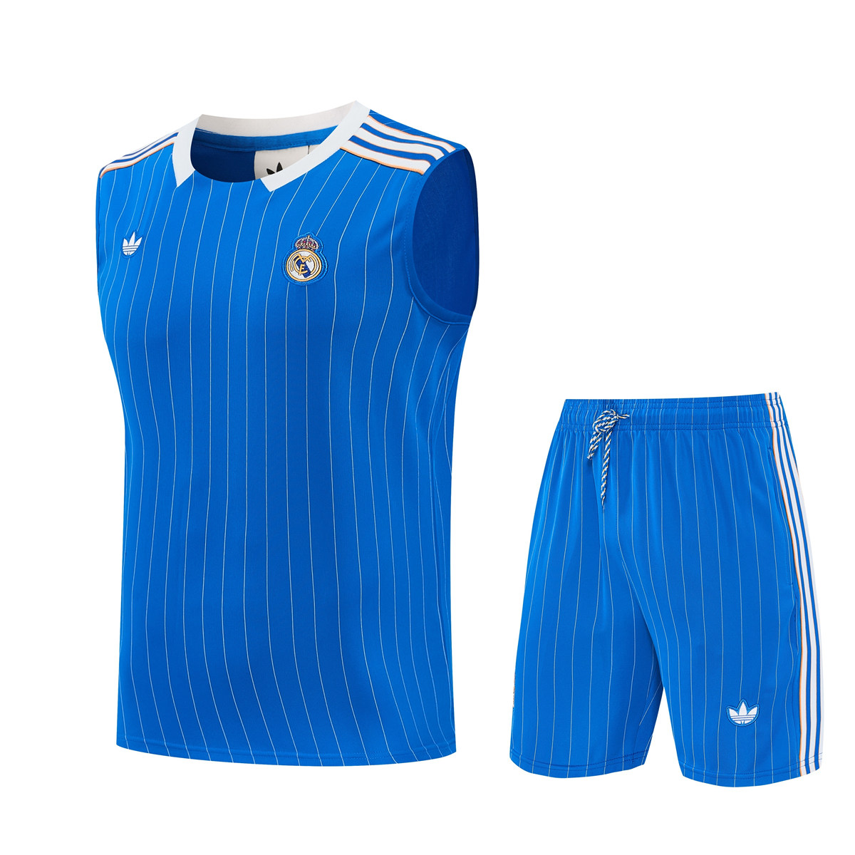 Mens Real Madrid Singlet Suit Blue 2025/26 Mens Real Madrid Singlet Suit Blue 2025/26