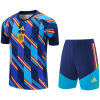 Mens Spain Short Training Suit Blue 2026