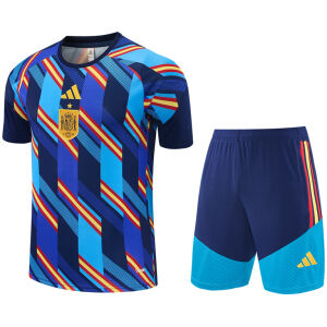 Mens Spain Short Training Suit Blue 2026 Mens Spain Short Training Suit Blue 2026