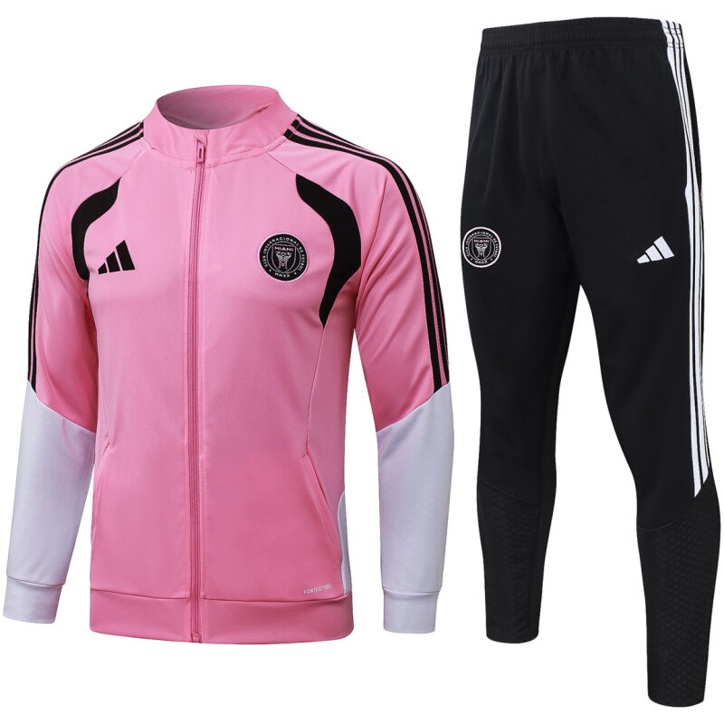 Mens Inter Miami C.F. Jacket + Pants Training Suit Pink 2026/27 Mens Inter Miami C.F. Jacket + Pants Training Suit Pink 2026/27